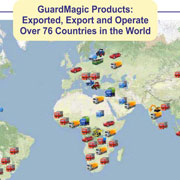 GuardMagic Products Exported, Export and Operat Over 76 countries of The World