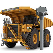 GuardMagic DLLS1 robust fuel level sensors in mining truck